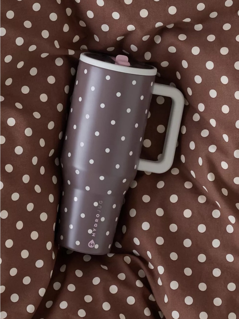 SEND YOUR OFFER*NWT VIRAL HydroJug Urban Outfitters Brown & Cream Polka Dot 40oz